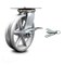 Service Caster 8 Inch V Groove Semi Steel Caster with Roller Bearing and Brake/Swivel Lock SCC SCC-35S820-VGR-SLB-BSL - alternate 1